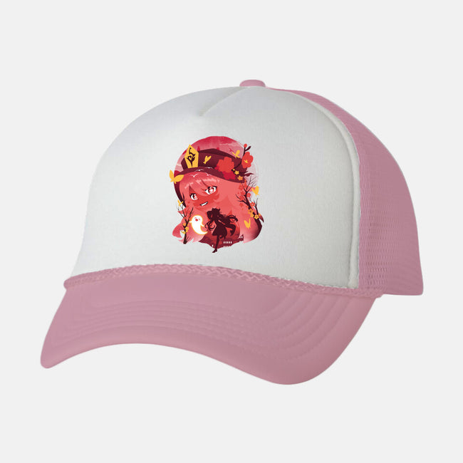 Hu Tao Ukiyo E-unisex trucker hat-dandingeroz