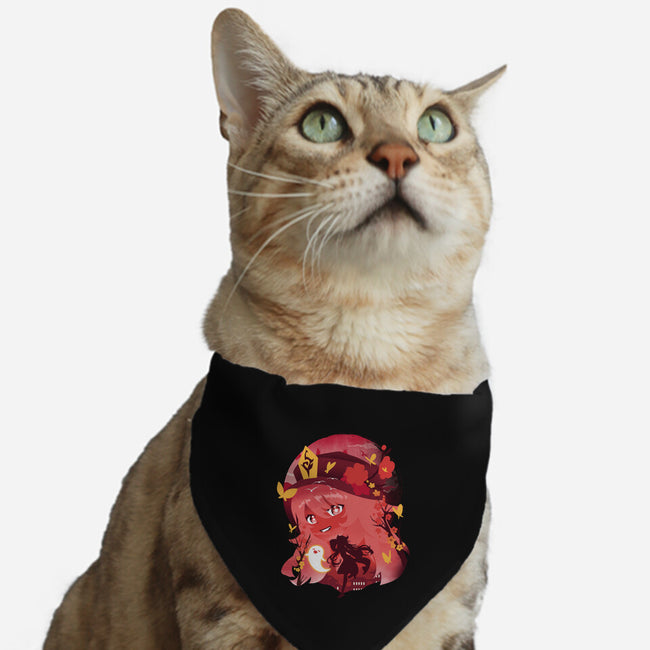 Hu Tao Ukiyo E-cat adjustable pet collar-dandingeroz