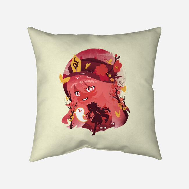 Hu Tao Ukiyo E-none removable cover w insert throw pillow-dandingeroz