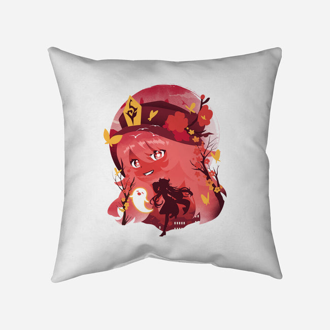 Hu Tao Ukiyo E-none removable cover w insert throw pillow-dandingeroz