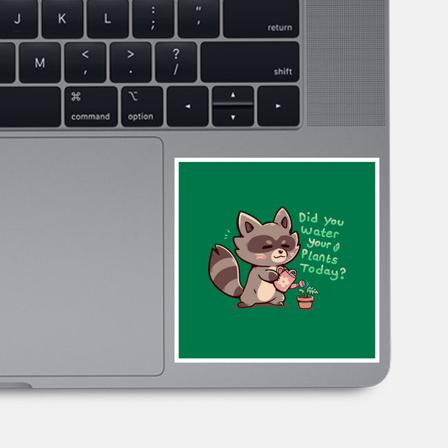 Water Your Plants-none glossy sticker-TechraNova