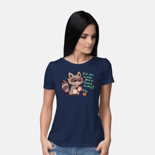 Water Your Plants-womens basic tee-TechraNova