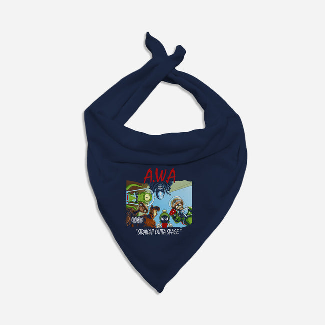 Aliens With Attitude-dog bandana pet collar-goodidearyan