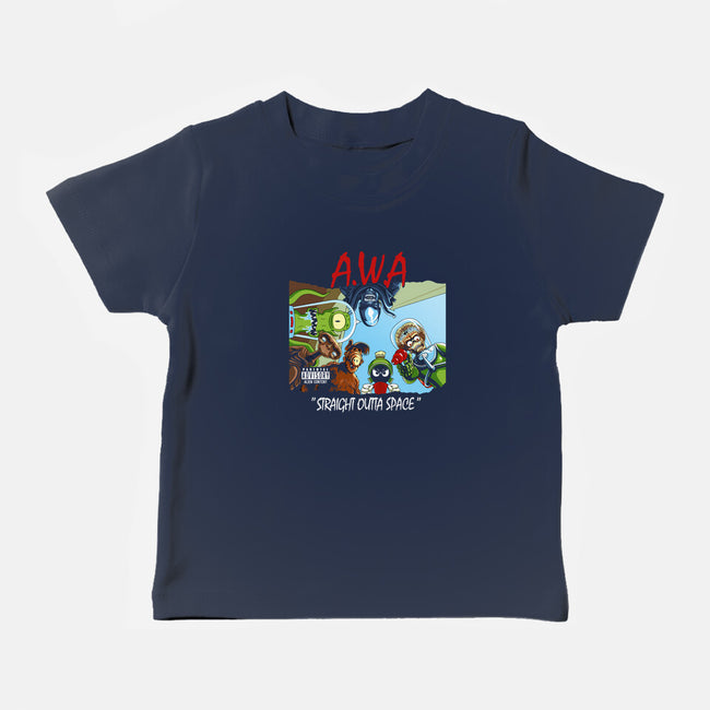 Aliens With Attitude-baby basic tee-goodidearyan