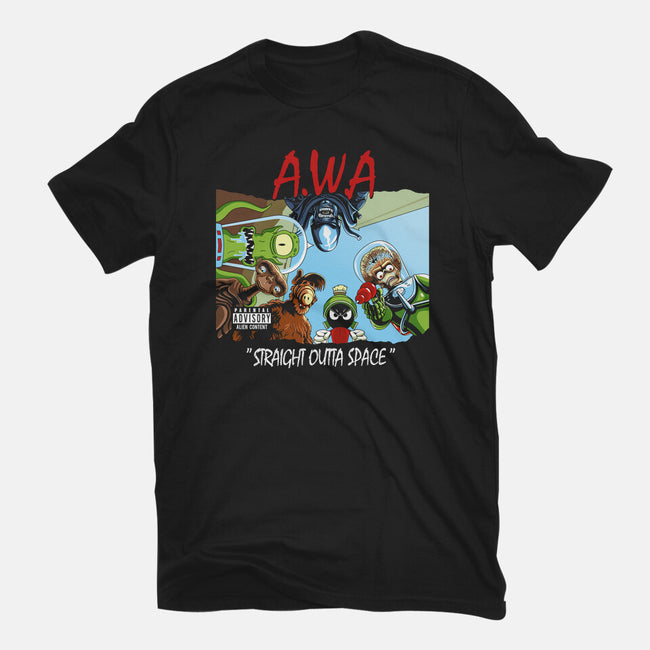 Aliens With Attitude-womens basic tee-goodidearyan