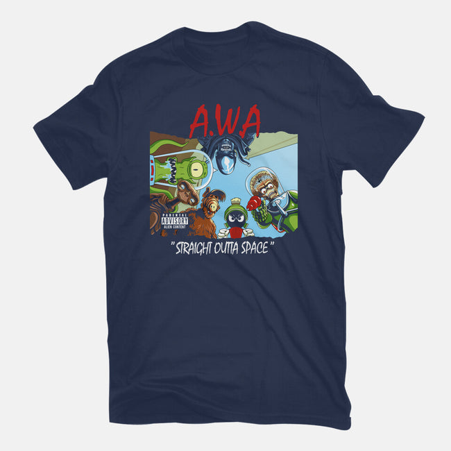 Aliens With Attitude-womens basic tee-goodidearyan