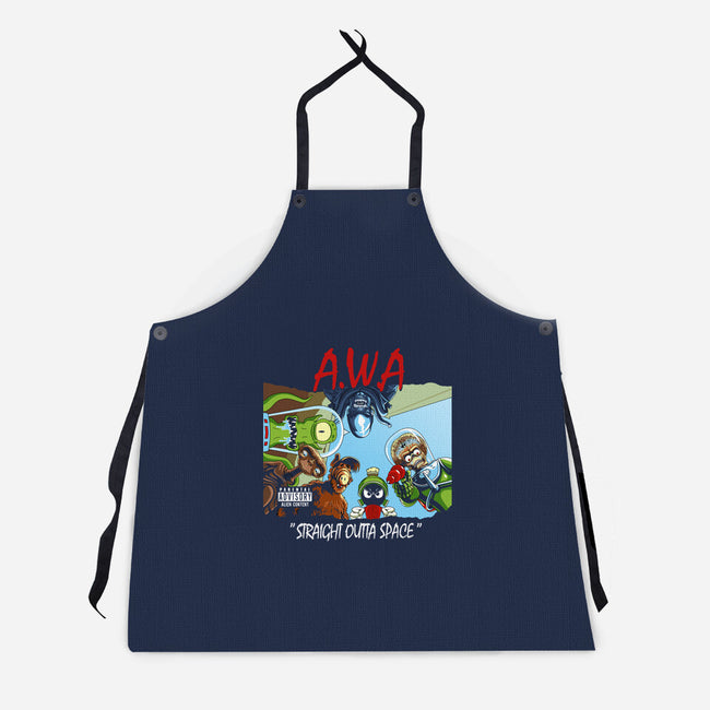 Aliens With Attitude-unisex kitchen apron-goodidearyan