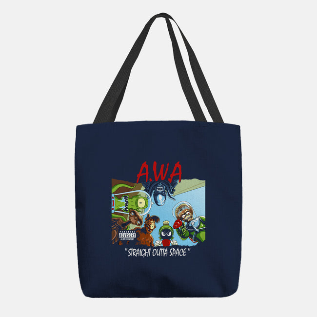 Aliens With Attitude-none basic tote bag-goodidearyan