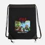 Aliens With Attitude-none drawstring bag-goodidearyan