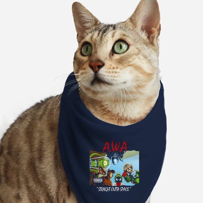 Aliens With Attitude-cat bandana pet collar-goodidearyan