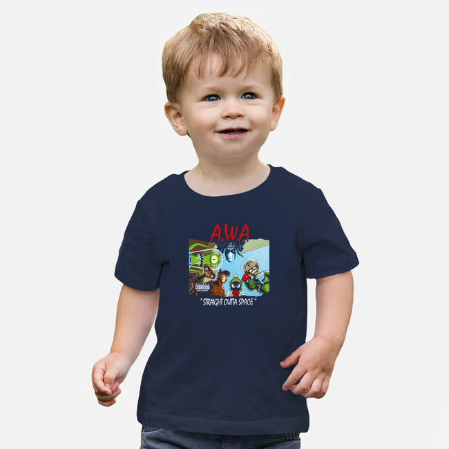 Aliens With Attitude-baby basic tee-goodidearyan