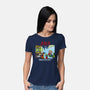 Aliens With Attitude-womens basic tee-goodidearyan