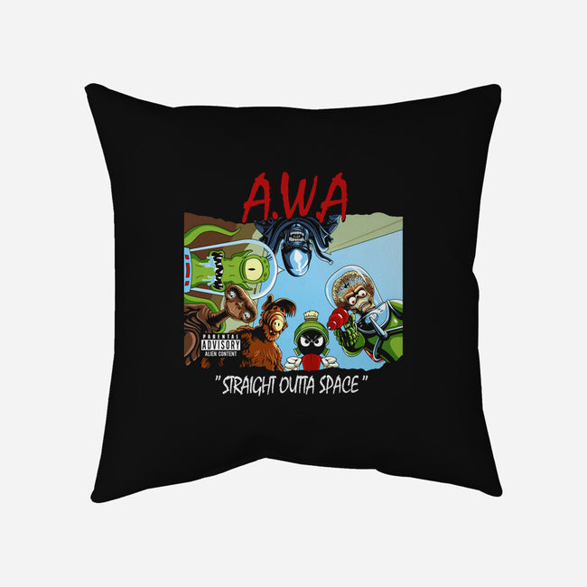 Aliens With Attitude-none non-removable cover w insert throw pillow-goodidearyan