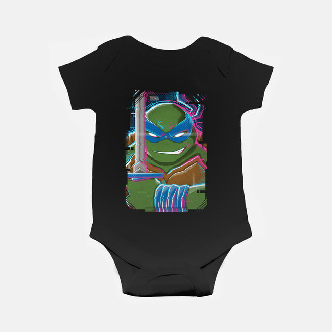 Leonardo Glitch-baby basic onesie-danielmorris1993