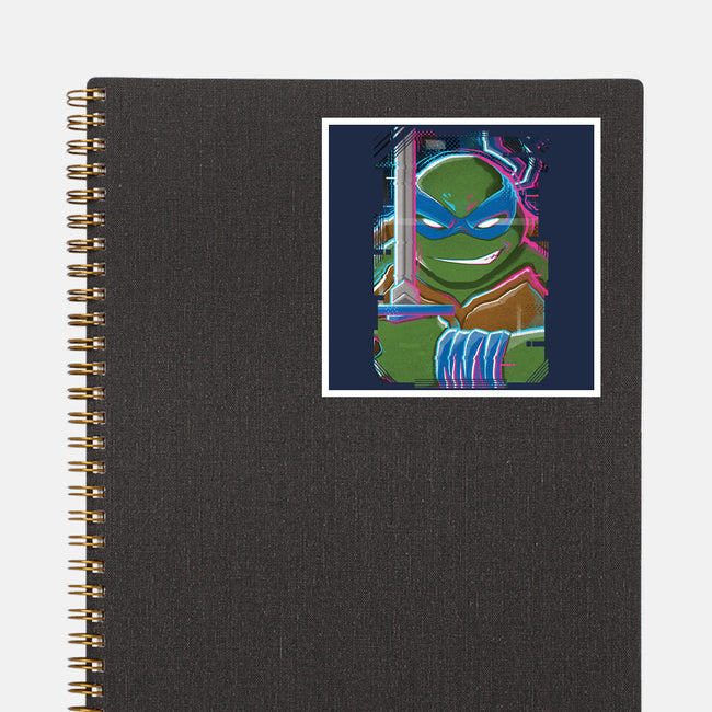 Leonardo Glitch-none glossy sticker-danielmorris1993