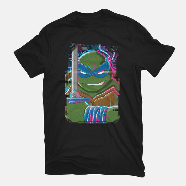 Leonardo Glitch-womens fitted tee-danielmorris1993