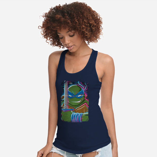 Leonardo Glitch-womens racerback tank-danielmorris1993