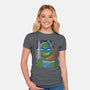 Leonardo Glitch-womens fitted tee-danielmorris1993