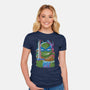 Leonardo Glitch-womens fitted tee-danielmorris1993