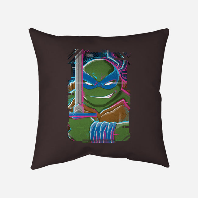 Leonardo Glitch-none removable cover w insert throw pillow-danielmorris1993