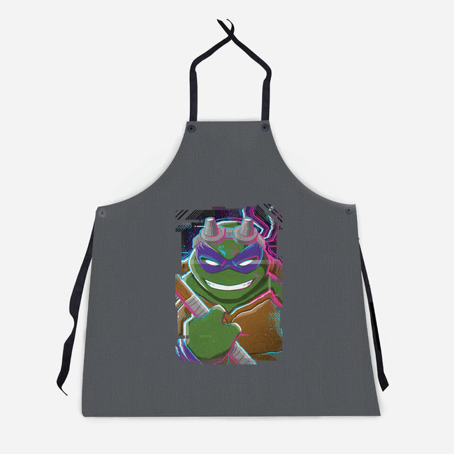 Donatello Glitch-unisex kitchen apron-danielmorris1993