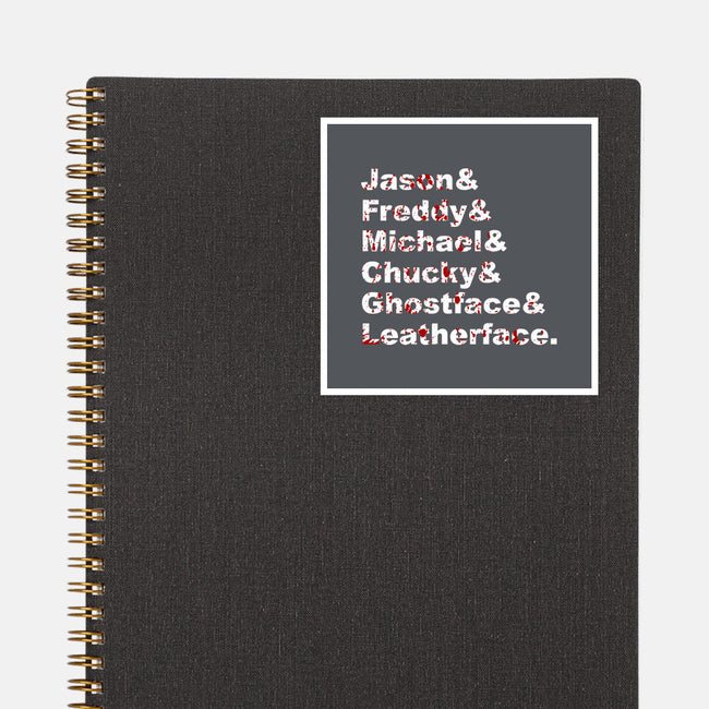 Slasher List-none glossy sticker-goodidearyan