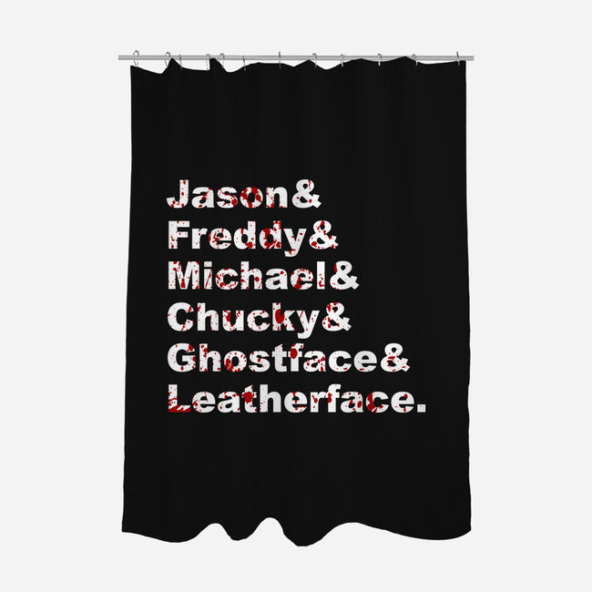 Slasher List-none polyester shower curtain-goodidearyan