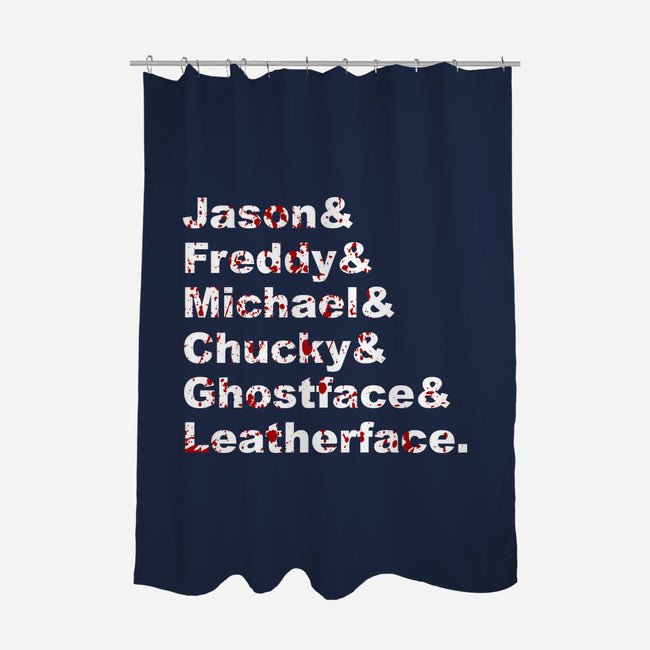 Slasher List-none polyester shower curtain-goodidearyan