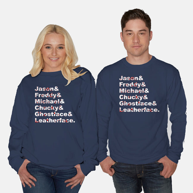 Slasher List-unisex crew neck sweatshirt-goodidearyan