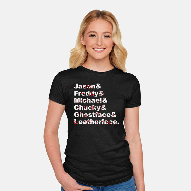 Slasher List-womens fitted tee-goodidearyan