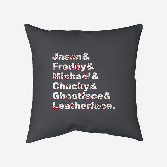 Slasher List-none removable cover w insert throw pillow-goodidearyan