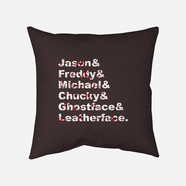 Slasher List-none removable cover w insert throw pillow-goodidearyan