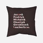 Slasher List-none removable cover w insert throw pillow-goodidearyan