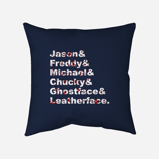 Slasher List-none removable cover w insert throw pillow-goodidearyan