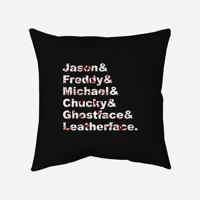 Slasher List-none removable cover throw pillow-goodidearyan