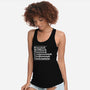 Monster List-womens racerback tank-goodidearyan