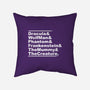 Monster List-none removable cover w insert throw pillow-goodidearyan