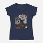 Keanu Triple Self-Portrait-womens v-neck tee-zascanauta