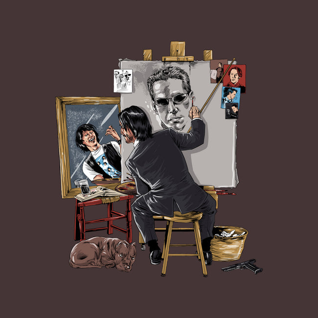 Keanu Triple Self-Portrait-none adjustable tote bag-zascanauta