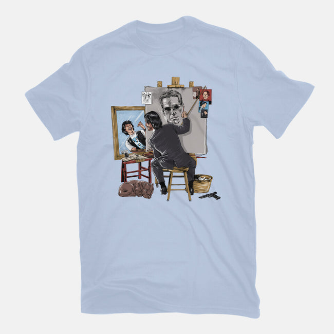 Keanu Triple Self-Portrait-unisex basic tee-zascanauta