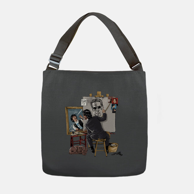 Keanu Triple Self-Portrait-none adjustable tote bag-zascanauta