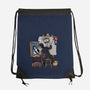 Keanu Triple Self-Portrait-none drawstring bag-zascanauta