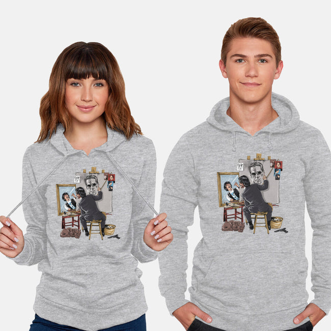Keanu Triple Self-Portrait-unisex pullover sweatshirt-zascanauta