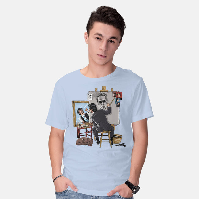 Keanu Triple Self-Portrait-mens basic tee-zascanauta