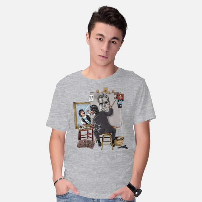 Keanu Triple Self-Portrait-mens basic tee-zascanauta