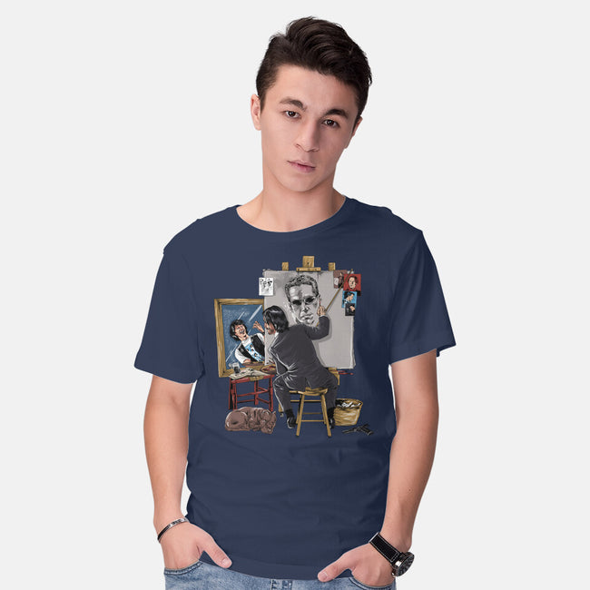 Keanu Triple Self-Portrait-mens basic tee-zascanauta