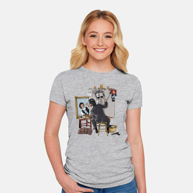 Keanu Triple Self-Portrait-womens fitted tee-zascanauta