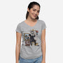 Keanu Triple Self-Portrait-womens v-neck tee-zascanauta