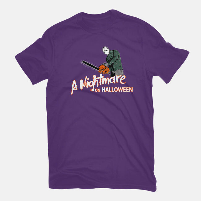 A Nightmare On Halloween-womens basic tee-goodidearyan