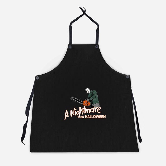 A Nightmare On Halloween-unisex kitchen apron-goodidearyan
